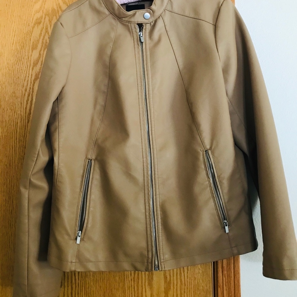 Imitation leather jacket/blazer type